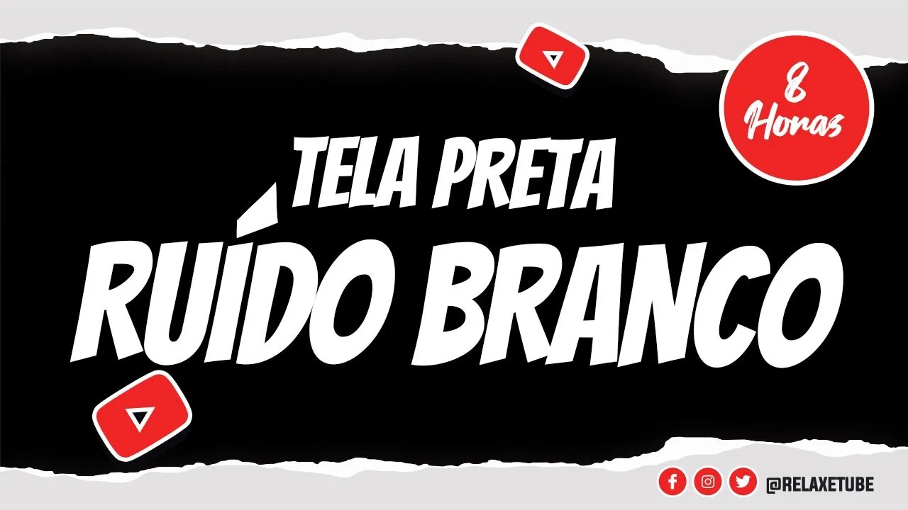 🎧 RUÍDO BRANCO INFALÍVEL COM TELA PRETA PARA DORMIR E RELAXAR IMEDIATAMENTE 🕒 8 HORAS 💤 WHITE NOISE