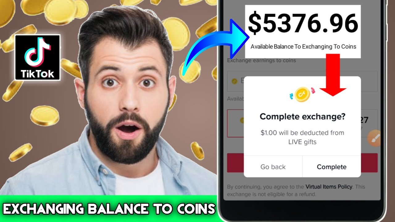 How to convert TikTok coins into gift Card