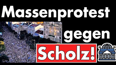 ZENSIERT:Zehntausende gegen Olaf Scholz! Volk geht wütend auf die Straße