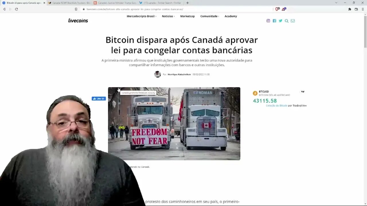 Corrida aos bancos no Canadá aumenta Bitcoin. #bitcoin