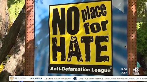 Hundreds Walk Against Hate in support of The Anti-Defamation League