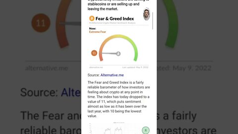 Fear Is Dominating The Crypto Market #cryptomash #ytshorts #cryptonews #viralvideo2022