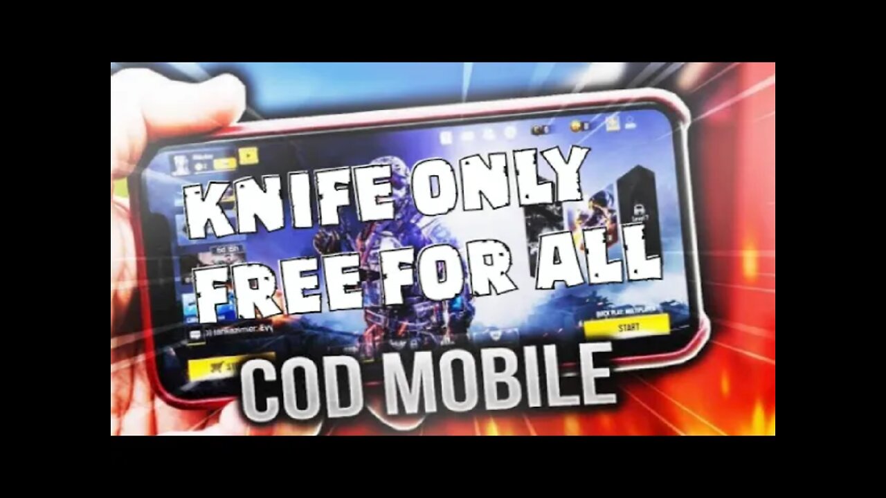 Cod Mobile :Knife only free 4 all no death: