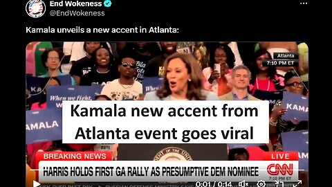 Kamala Harris uses new accent in Atlanta