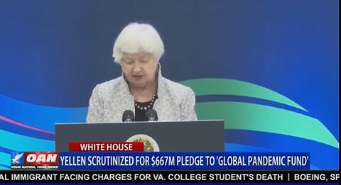 YELLEN SCRUTINIZED FOR $667M PLEDGE TO GLOBAL PANDEMIC FUND