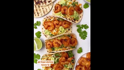 Deliciously Crispy Airfryer Shrimp Tacos🌮: A Flavorful Fiesta in Every Bite