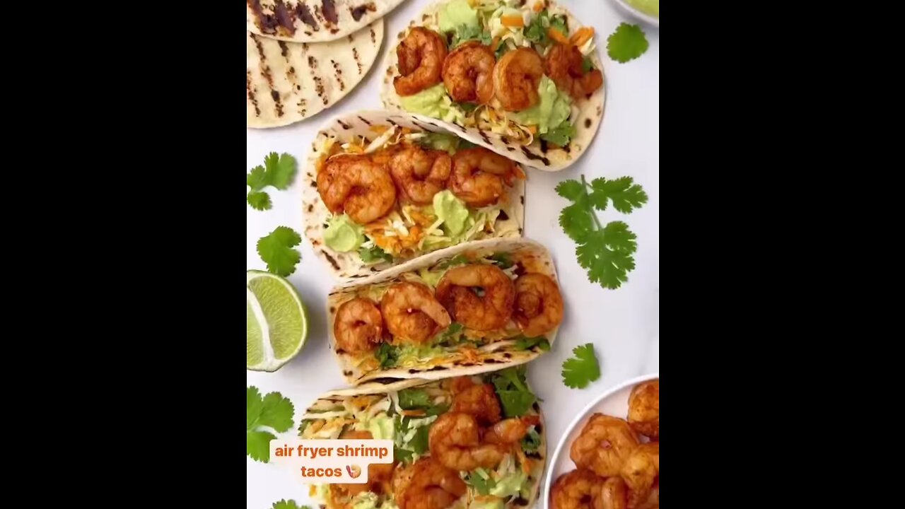 Deliciously Crispy Airfryer Shrimp Tacos🌮: A Flavorful Fiesta in Every Bite