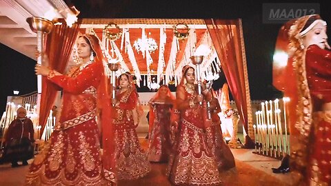 INDIAN BRIDE Royal Entry 👰‍♂👰‍♂👸👸😍 👌 ❤️ 💕 ♥️ 💜