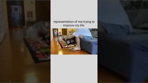 Representation of me trying to improve my life.