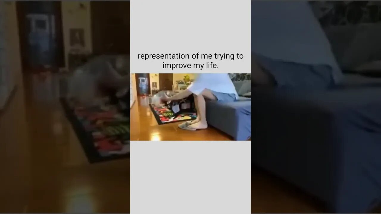 Representation of me trying to improve my life.