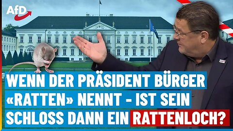 Brandner holt aus: Präsident nennt Bürger "Ratten"-bezahlen die ihm dann ein Rattenloch?@AFD🙈