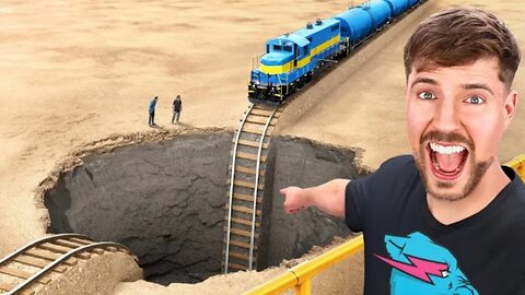 Train Vs Giant Pit