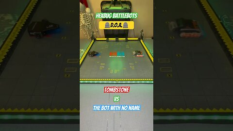 Tombstone vs The Bot With No Name 🪦D.O.A.🪦 #hexbugbattlebots #hexbugvideos #battlebots #shorts