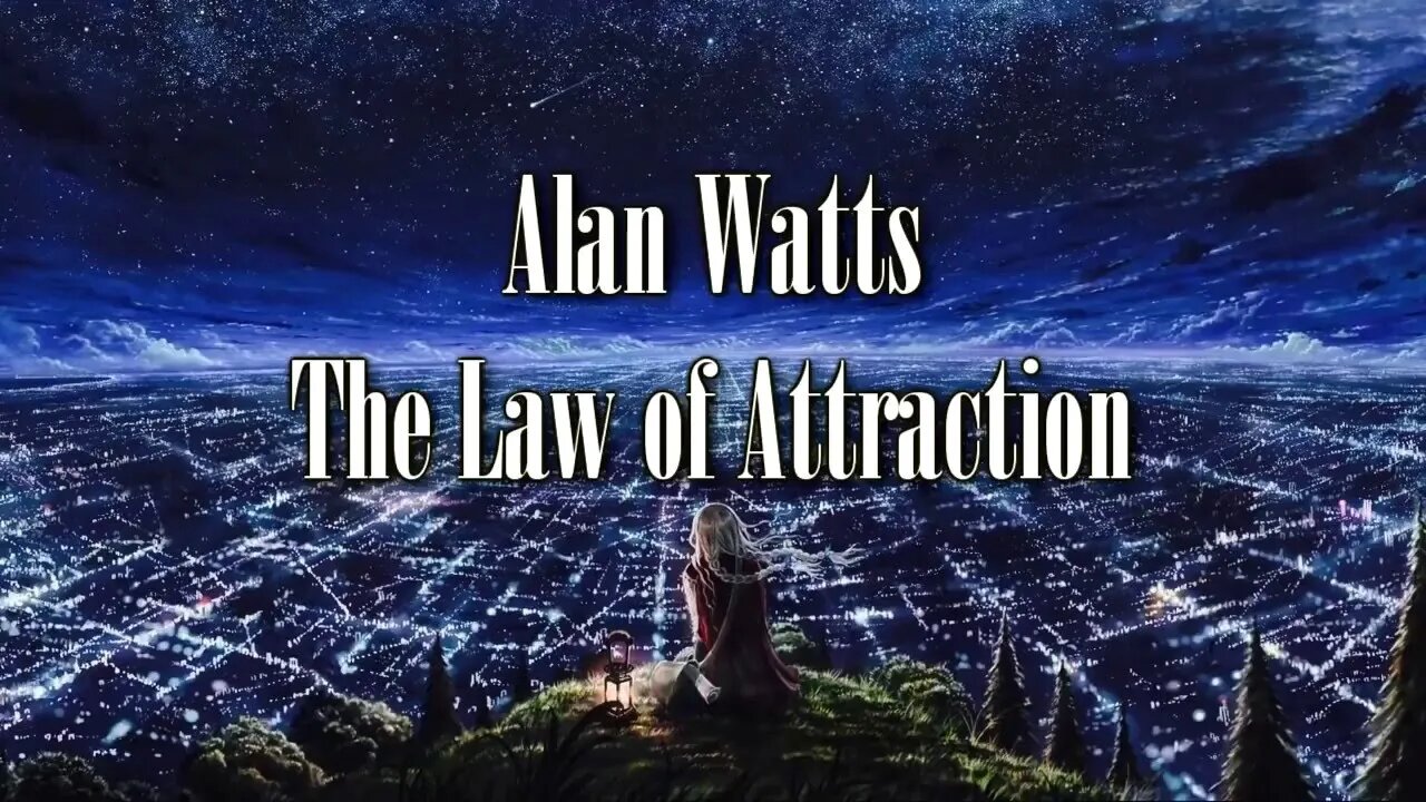 Alan Watts Law of Attraction overlaid in a relaxing binaural instrumental (BLACK SCREEN)