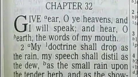 Deuteronomy: Chapters 32-34
