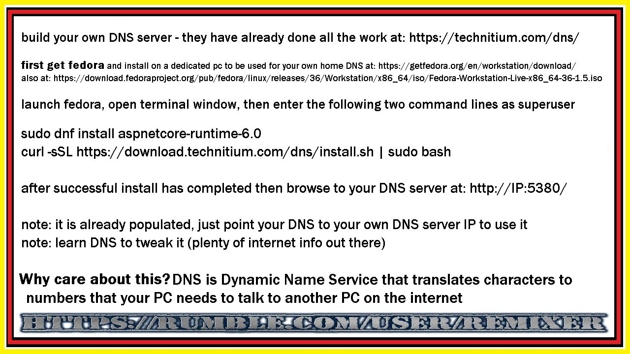 HOW to build your own home DNS