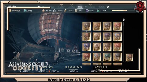 Assassin's Creed Odyssey- Weekly Reset 5/31/22