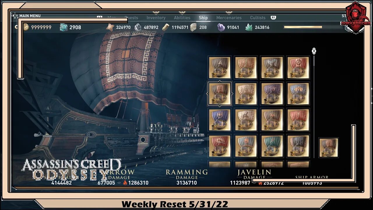 Assassin's Creed Odyssey- Weekly Reset 5/31/22