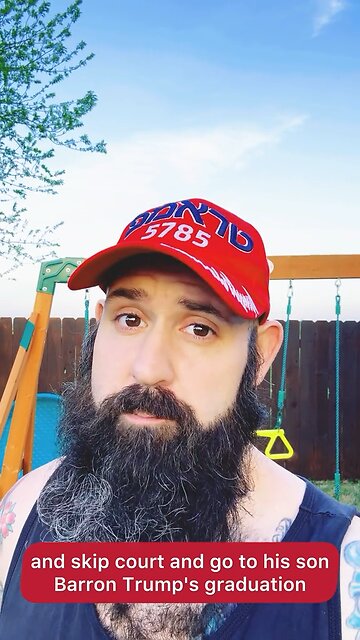 👉 President Trump MUST skip court and go to his son Barron’s graduation.