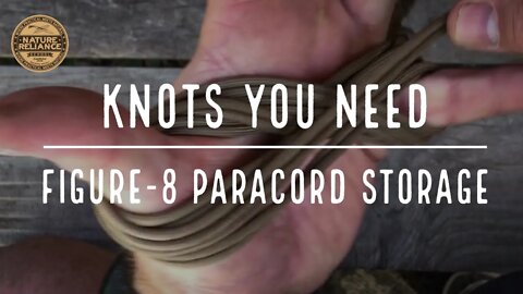 KNOTS YOU NEED! Figure-8 Paracord Storage!