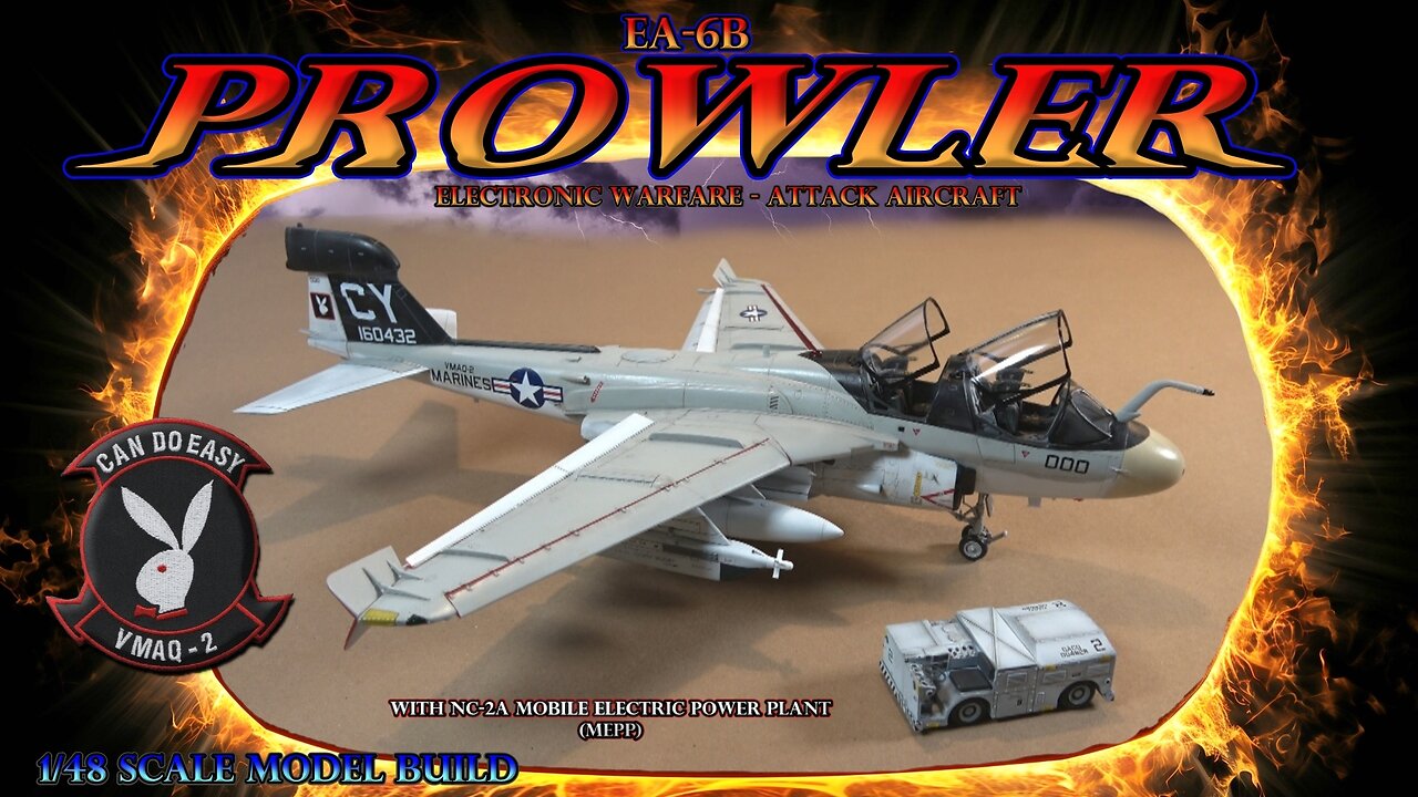 Building the Kinetic 1/48 Scale EA-6B Prowler Electronic Warfare Aircraft