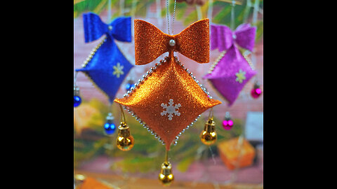 Beautiful Christmas Ornaments Making At Home🎄Handmade Christmas Tree Ornaments