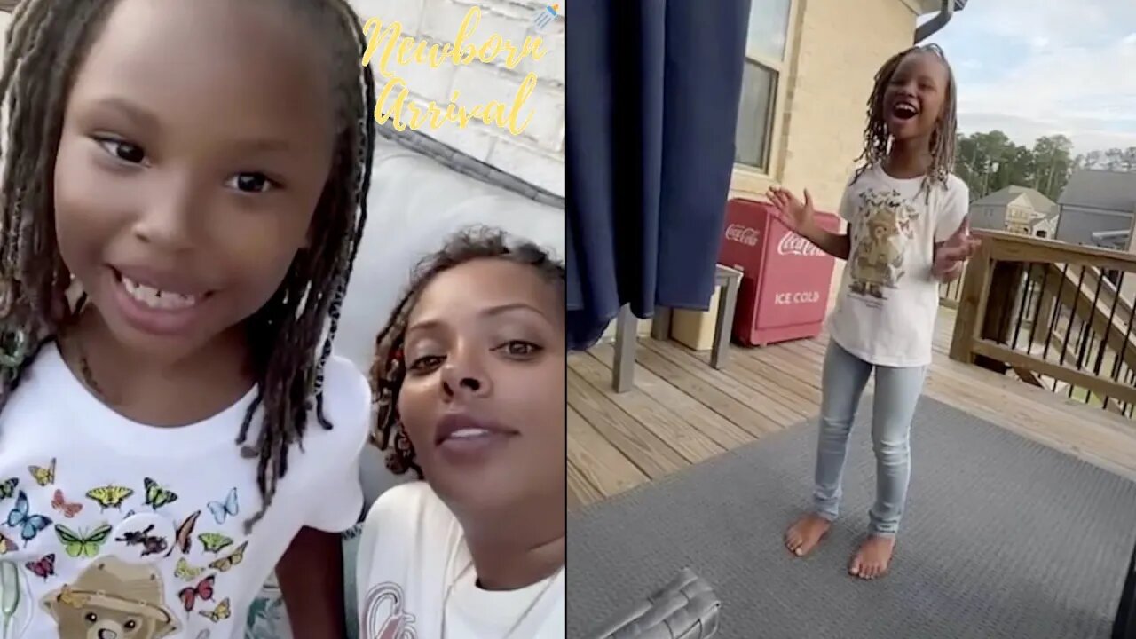 Eva Marcille's Daughter Shows Mommy Her New Cheer! 🙅🏽♀️