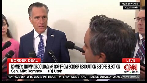 Mitt Romney Backs Biden's Border Bill, Blames Trump