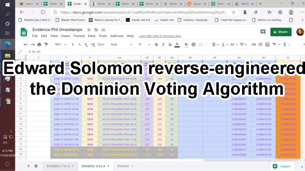 Edward Solomon reverse-engineered the Dominion Voting Algorithm