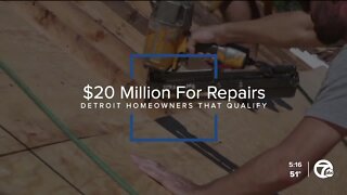 $20 million fund to help make home repairs in Detroit