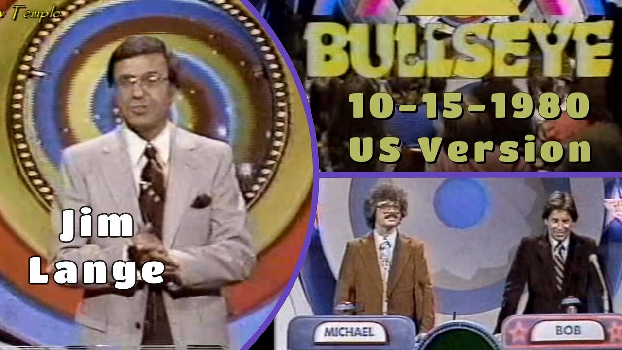 Jim Lange | Bullseye US Version (10-15-1980) | Michael vs Bob | Full Episode | Game Show