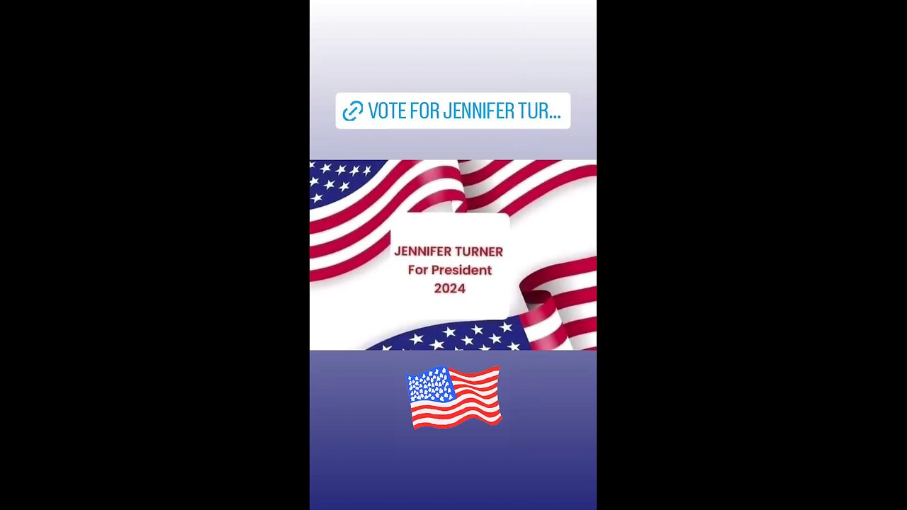 A True Christian Conservative Presidential Candidate, Vote For JENNIFER TURNER For President 2024