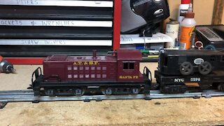 Marx 1998 Diesel train with Crane & Work Caboose