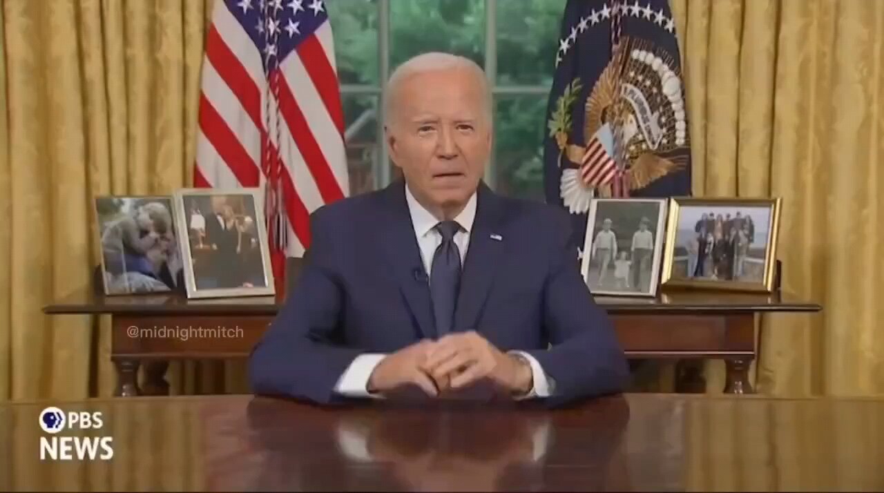 Biden comes out of hiding to Addresses the Nation