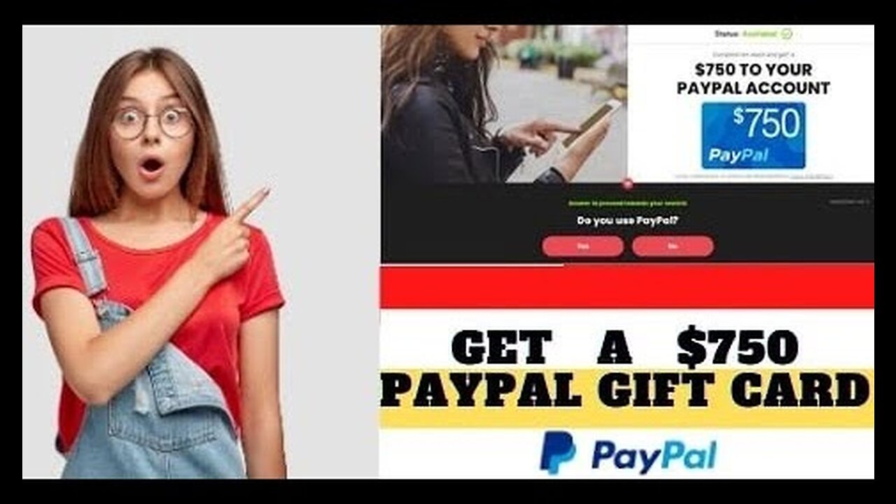 PayPal Giftcard-Grab a $750 PayPal Gift Card Now!