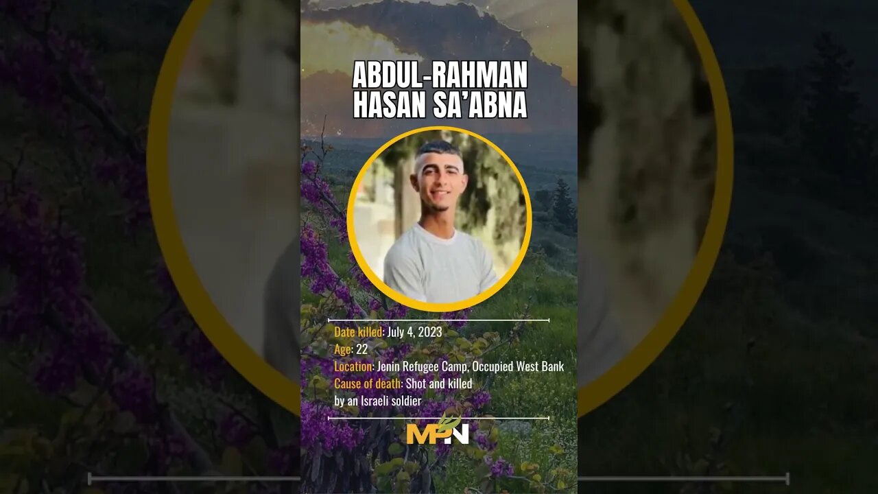 Palestine Death Log: July, 2023