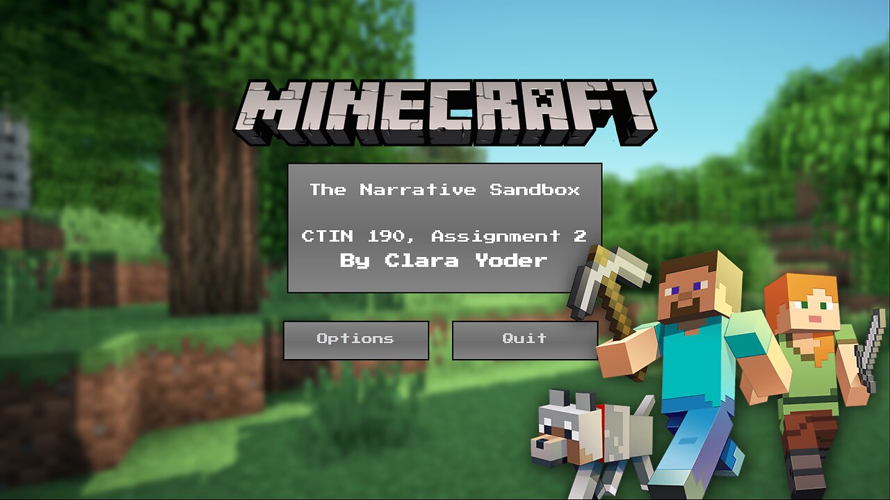 Minecraft; The Narrative Sandbox