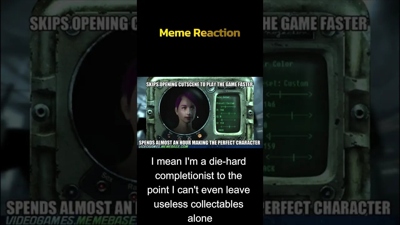 Lore or Gameplay - Meme Reaction 34 #shorts #gamingmemes