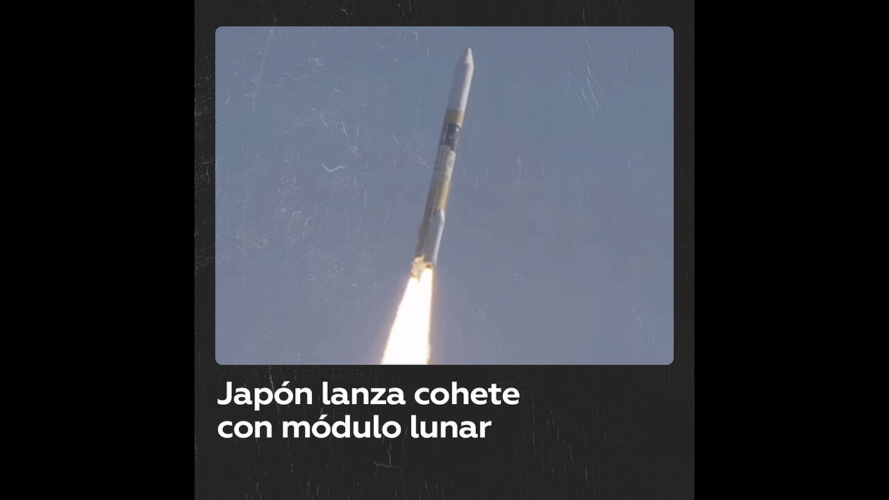 Japón lanza cohete con módulo lunar