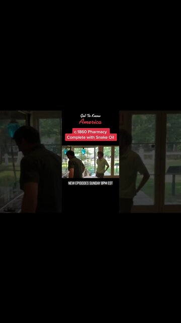 1860’s Pharmacy stocked with #snakeoil on Sundays Get To Know America!