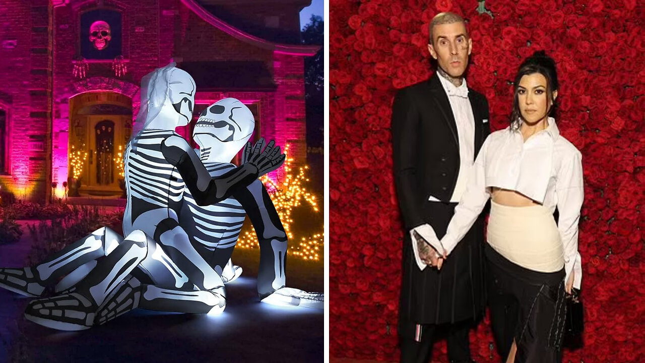 Kourtney Kardashian & Travis Barker's Racy Halloween Decor Sparks Controversy!