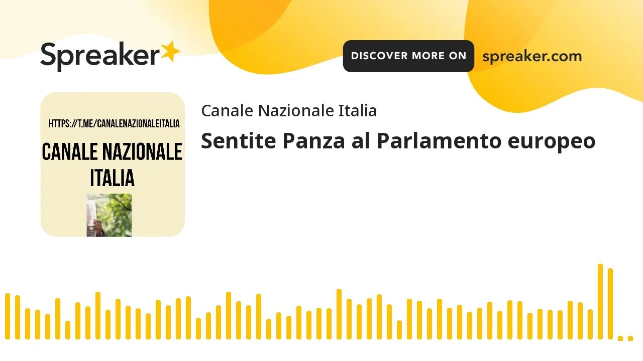 Sentite Panza al Parlamento europeo (creato con Spreaker)