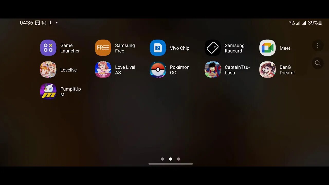 Jogando LL!SIFAS no meu nv Samsung Galaxy M23 u.u