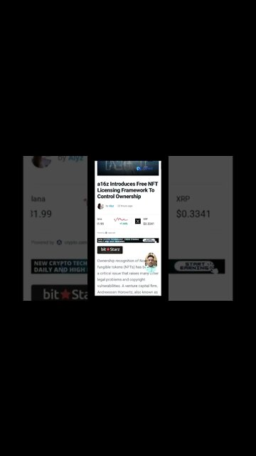 Introduces Free NFT Licensing Framework To Control Ownership #cryptoshortsalerts #crypto #nft #viral