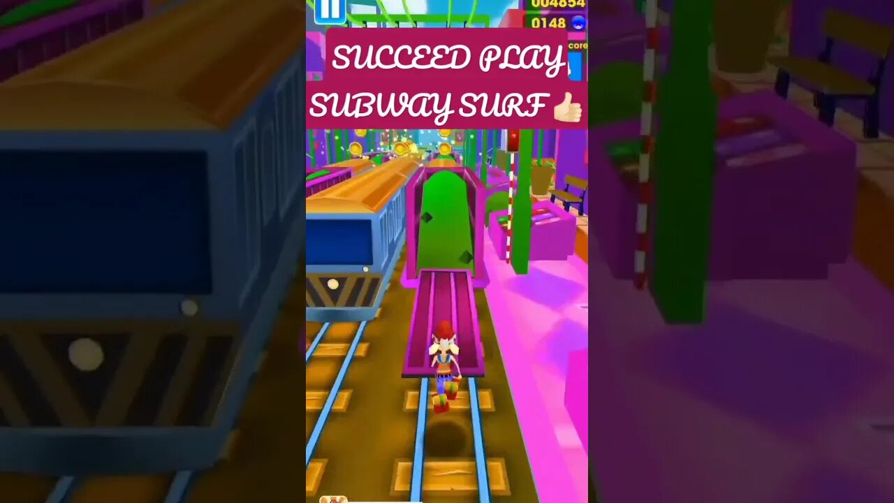 PLAY SUBWAY SURF FINALLY SUCCEED 👍🏻