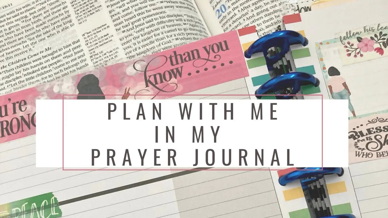 Plan with me prayer journal