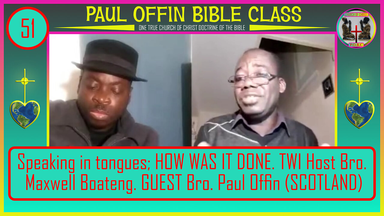 51 Speaking in tongues; HOW WAS IT DONE. TWI Host bro Maxwell Boateng. GUEST Bro. Paul Offin