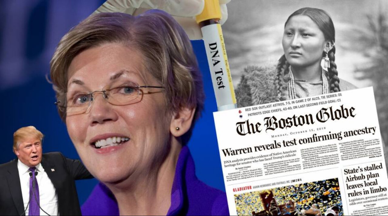 TRUMP RALLY, POCAHONTAS IS 1/1024th NATIVE INDIAN