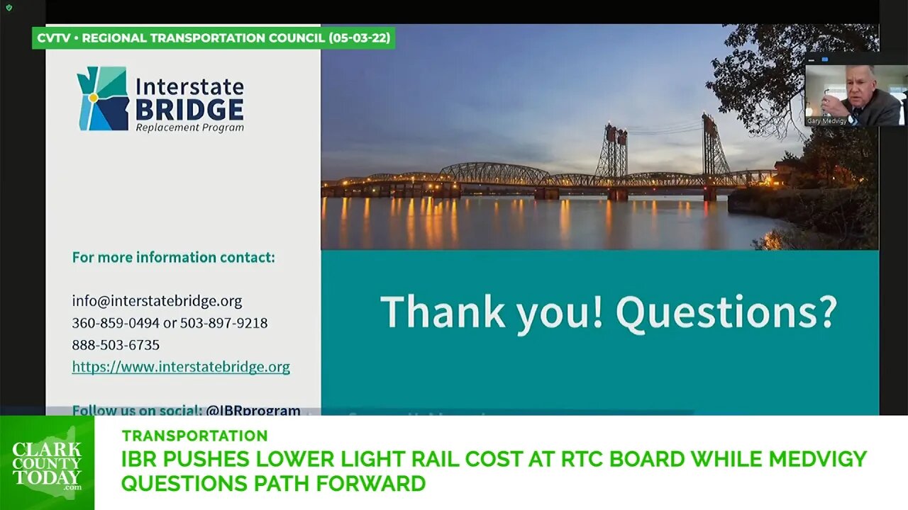 IBR pushes lower light rail cost at RTC Board while Medvigy questions path forward