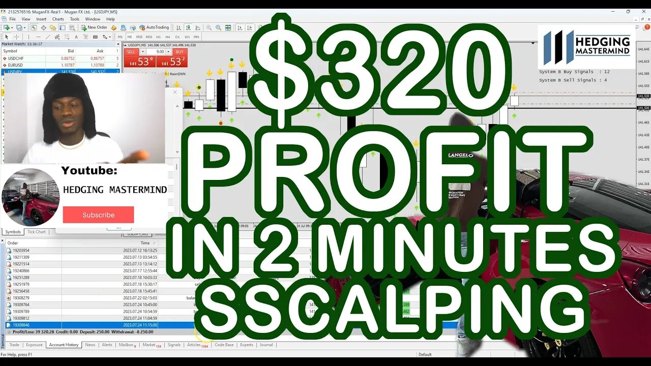 $320 in 2 Minutes Scalping the 5 Minutes Forex Chart #FOREXLIVE #XAUUSD